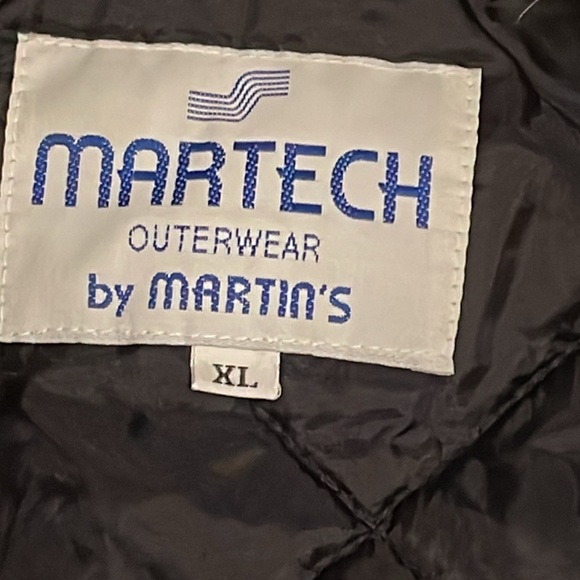 Martin’s Flight Jacket‎ Navy Blue Nylon Faux Fur collar, Full Zip, men’s Sz XL - Picture 4 of 16